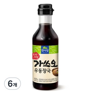 면사랑 프리미엄 가쓰오 우동장국, 500g, 6개