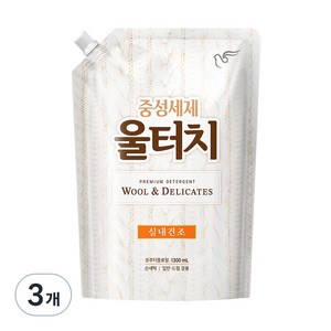 피죤 울터치 프리미엄 리필, 1.3L, 3개