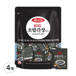 움트리 초밥간장소스 200p, 4개, 800g