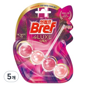 브레프 디럭스 변기세정제 매그놀리아 가든, 50g, 5개