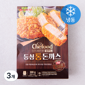 쉐푸드 등심 통 돈까스 (냉동), 300g, 3개