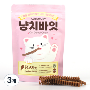 캣츠모리 고앙이 냥치바잇 스틱, 3개, 60g, 닭고기