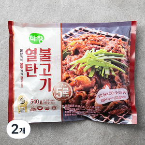 다향오리 불향가득 열탄불고기 매콤한맛, 540g, 2개