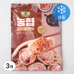 농협 김치왕만두 (냉동), 630g, 3개