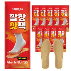 탐사 여성용 깔창 핫팩 국내생산 2입세트, 10개