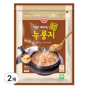 오뚜기 구수한 끓여먹는 누룽지, 900g, 2개