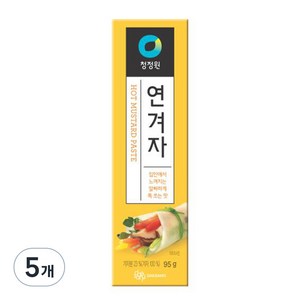 청정원 연겨자, 95g, 5개