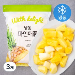 코스타리카산 파인애플 (냉동), 1.5kg, 3개