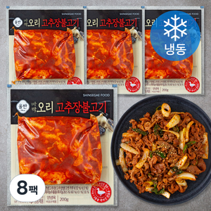 올반 바짝오리 고추장불고기 (냉동), 200g, 8개