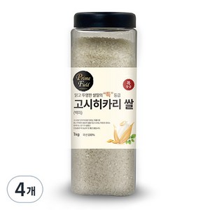 Pime Field 2024년산 햅쌀 고시히카리 백미, 특, 1kg, 4개