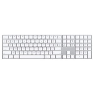 Apple 정품 매직 키보드 WITH NUMERIC KEYPAD, 실버, MQ052KE/A, 영어