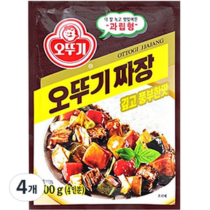 오뚜기 짜장 깊고 풍부한맛, 100g, 4개