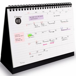 아이씨엘디자인 Desk Schedule 2023, black, 1개