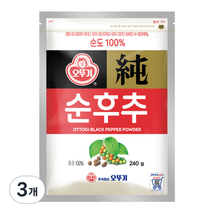 오뚜기 순후추, 240g, 3개