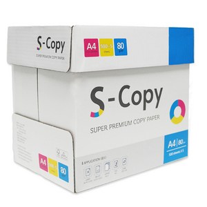 S-copy A4 80g 백색