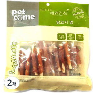 펫컴 핸드메이드 반려견 수제간식, 닭고기, 200g, 2개