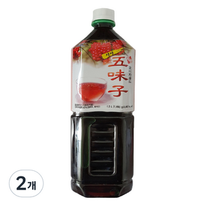 청솔식품 생생오미자골드, 1.5L, 2개