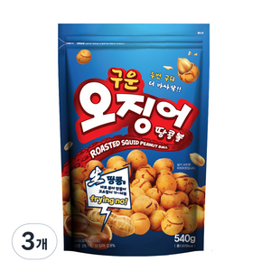 우농 구운 오징어 땅콩볼, 540g, 3개