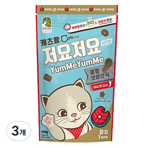 캐츠랑 저요저요 고양이 보양간식, 참치, 150g, 3개