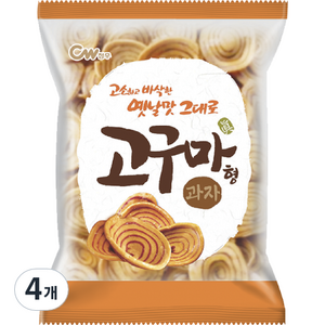 청우식품 고구마형과자, 120g, 4개