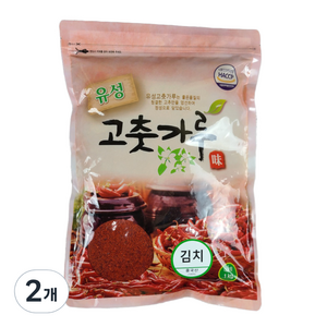 유성 김치용 고춧가루, 1kg, 2개