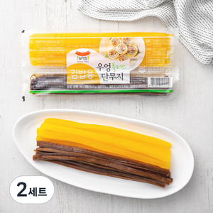 일가집 김밥용 우엉 80g + 단무지 170g, 250g, 2세트