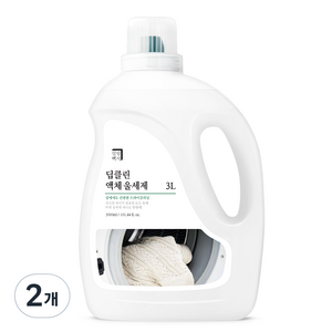 살림백서 딥클린 액체 울 세제 본품, 3L, 2개