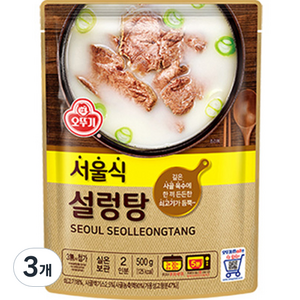 오뚜기 서울식 설렁탕, 500g, 3개