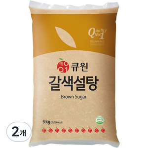 큐원 갈색설탕, 5kg, 2개