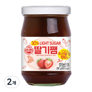 오뚜기 Light suga 딸기쨈, 290g, 2개