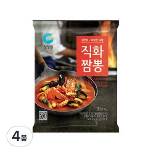 청정원 직화짬뽕 분말 96g, 4개