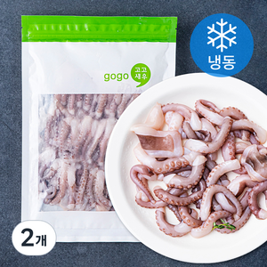 고고새우 탱글탱글 손질 절단낙지 (냉동), 450g(M), 2개