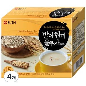 담터 발아 현미 율무차 플러스, 15g, 15개입, 4개