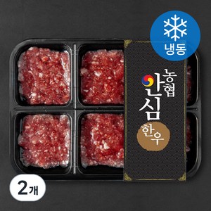 농협안심한우 정성스레 갈아 만든 한우 다짐육 2등급 (냉동), 180g, 2개