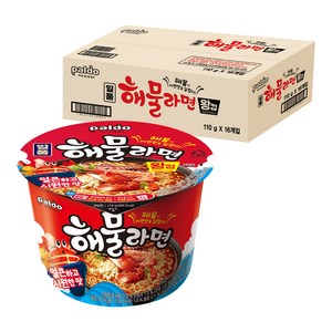 팔도 일품 해물라면 왕컵 110g, 16개