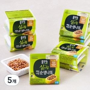 풀무원 실의 힘 매일아침 순생나또 12개입, 594g, 5개