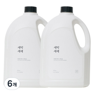 생활백서 온 가족이 쓰는 세탁 세제, 6개, 2.5L