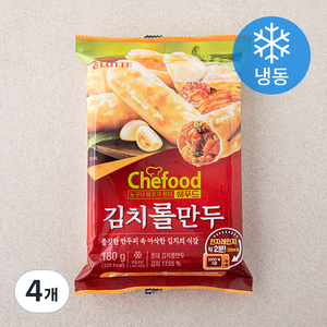 Chefood 김치 롤만두 (냉동), 180g, 4개