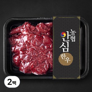 농협안심한우 정육 세절 1+등급 국거리용 (냉장), 300g, 2팩