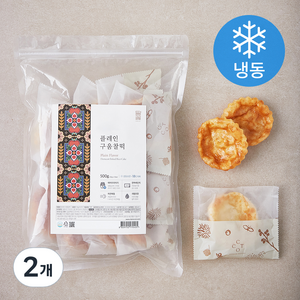 담꽃 구움찰떡 플레인 10입 (냉동), 500g, 2개