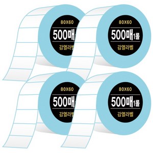 다다 감열라벨지 500매, 4롤