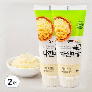 곰곰 국산 다진마늘 튜브타입, 80g, 2개