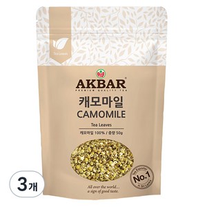 아크바 캐모마일 허브티 잎차, 50g, 1개입, 3개