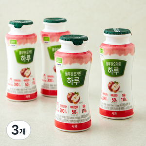 풀무원 다논 하루 요거트 사과 4개입, 480ml, 3개