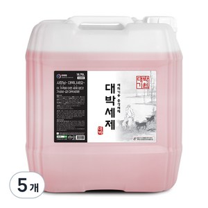 대박세제 식기세척기용 중성세제, 5개, 18.75L