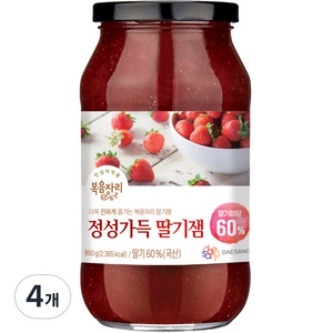 복음자리 정성가득 딸기잼, 860g, 4개