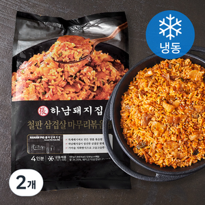 하남돼지집 철판 삼겹살 마무리볶음밥 4개입 4인분 (냉동), 920g, 2개