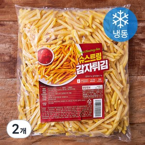 슈스트링 감자튀김 (냉동), 2kg, 2개