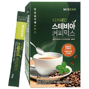 MIXONE 디카페인 스테비아 커피믹스, 9.5g, 30개입, 1개