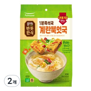 풀무원 1분즉석국 계란북엇국, 30g, 2개